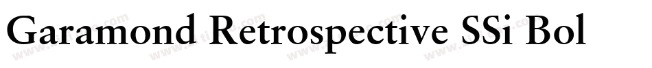 Garamond Retrospective SSi Bold字体转换